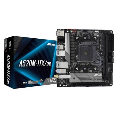Asrock A520M-ITX/AC Mainboard