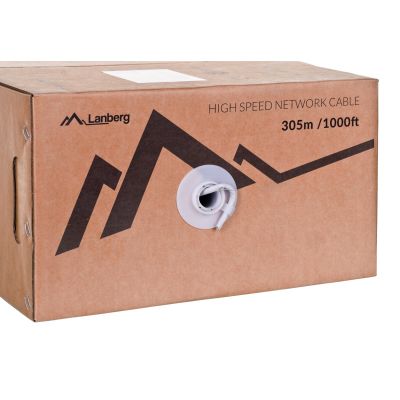 3. Lanberg LCU6-12CU-0305-S Netzwerkkabel (UTP; 305 m; Kat. 6; grau)