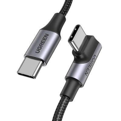 Ugreen Kabel US334 70643 USB-C (abgewinkelt) / USB-C (gerade) 100W PD 1m - schwarz