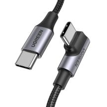 Ugreen Kabel US334 70643 USB-C (abgewinkelt) / USB-C (gerade) 100W PD 1m - schwarz