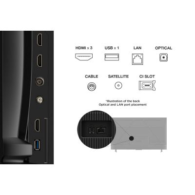 25. TCL 55V6C DLED 55'' 4K Ultra HD Google TV Dolby Atmos DVB-T2 Metallic-Fernseher