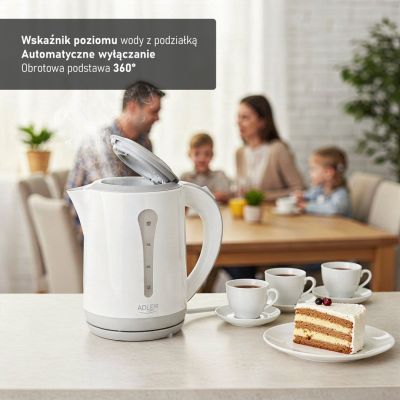 13. Adler AD 1244 Wasserkocher (2200W 2,5l; blau)
