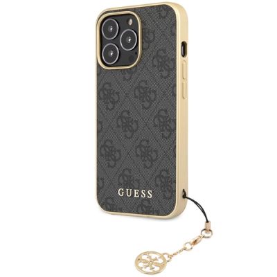 2. Guess 4G Charms Collection Hülle für iPhone 14 Pro Max – Grau