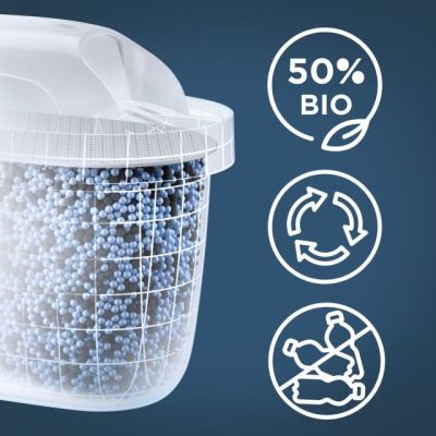 6. Brita Style Essential Filterkanne + 3 MaxtraPro PP-Kartuschen (dunkelblau)