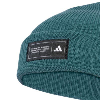 7. adidas Essentials Cap mit Umschlag, Grün JY3078