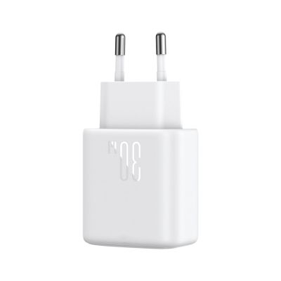 3. Joyroom JR-TCF24 USB-C PD 30W QC SFC Netzwerkladegerät – Weiß + 1 m USB-C-Kabel