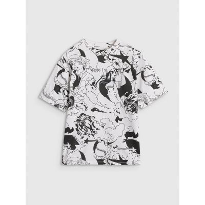 16. Oversized T-Shirt mit Aufdruck für Mädchen 4F 4FJRAW25TTSHF3069-90A