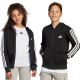 adidas Essentials Full-Zip Kinder-Sweatshirt Schwarz und Weiß JD6494