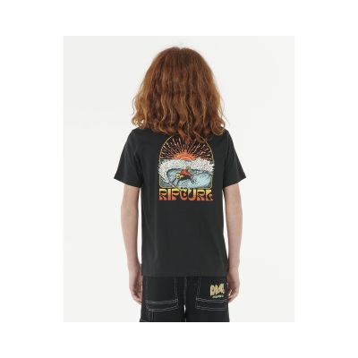3. RIP CURL GRATEFUL SHRED T-SHIRT - JUNGE schwarz