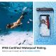 6. Spigen Aqua Shield A610 Hülle, wasserdicht, auf dem Wasser schwimmend – transparent