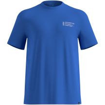 Herren-Kurzarmshirt ODLO T-Shirt Crew Neck S/S COTTON BLEND UNLIMITED blau