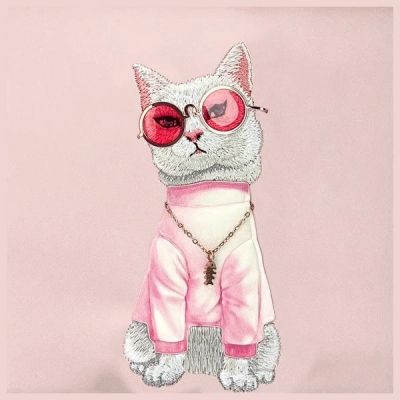 3. Nimmy Crossbody Glasses Cool Cat Umhängetasche - Rosa