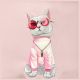 3. Nimmy Crossbody Glasses Cool Cat Umhängetasche - Rosa