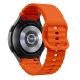 2. Tech-Protect Silikon-Sportarmband für Samsung Galaxy Watch 4/5/5 Pro/6/7/FE – Orange