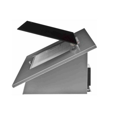 5. Kaminhaube AKPO WK-4 NERO ECO 60 GRAU / SCHWARZES GLAS