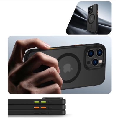 3. Tech-Protect MagMat Magsafe 3er-Set iPhone 16 Pro Max Hülle - Mattschwarz