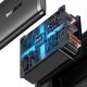 8. Baseus Cube Pro 65W GaN-Ladegerät 2x USB-C USB-A - Schwarz
