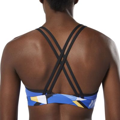 11. Reebok Hero Strappy Padded Bra VortaStripe W DU4097