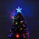 17. Dekorativer Weihnachtsbaum aus Glasfaser, mehrfarbig, 90 cm