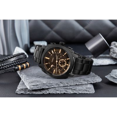 6. FOSSIL Machine FS6097 Herrenuhr + Box