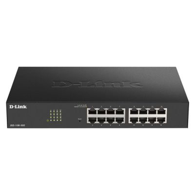 D-Link DGS-1100-16V2 Managed Switch L2 Gigabit Ethernet (10/100/1000) Schwarz