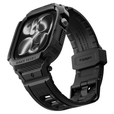 3. Spigen Rugged Armor Pro Schutzhülle und Armband für Apple Watch 42 mm – Mattschwarz