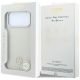 8. Guess MagSafe Hülle mit genarbtem, rundem Strass-Logo für iPhone 18 Pro Max / 17 Pro Max – Beige