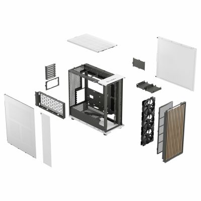 15. Fractal Design FD-C-NOR1X-03 North XL Kreideweiß Midi-Tower-Gehäuse Weiß