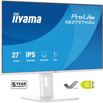 iiyama ProLite XB2797HSU-W1 Computermonitor 68,6 cm (27") 1920 x 1080 px Full HD LED Weiß
