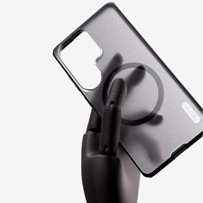 9. Nillkin Super Frosted Shield Pro Magnetische Hülle, kompatibel mit MagSafe für Samsung Galaxy S26 Ultra – Transparentes Schwarz