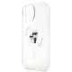 6. Karl Lagerfeld Karl&Choupette Glitter MagSafe Hülle für iPhone 15 Plus – transparent