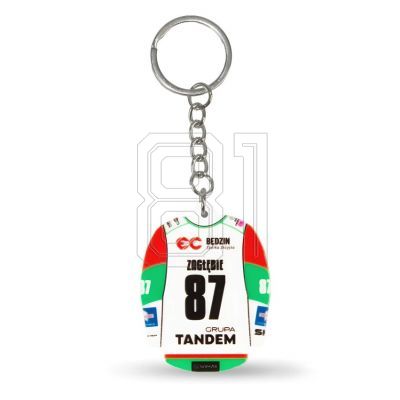 2. Zagłębie Sosnowiec T-Shirt-Schlüsselanhänger (Home) SREBBREKH-ZS