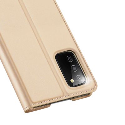 3. Dux Ducis Skin Pro Holster Cover Flip Cover für Samsung Galaxy A03s gold