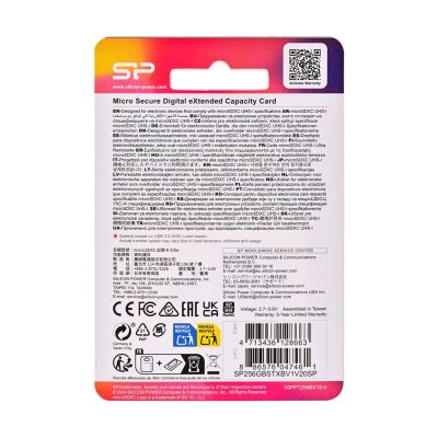 3. Silicon Power microSDXC Elite 256GB CL10 UHS-1/U1 A1
