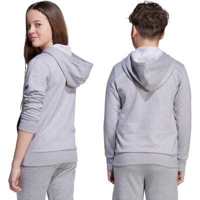 11. adidas Essentials Hoodie für Kinder, grau, JV9995