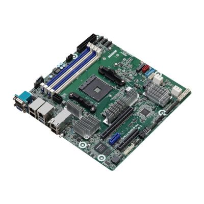 14. ASRock X570D4U-2L2T/BCM Motherboard 1x AM4 AMD Ryzen X570 (4xDIMM, SATA, 2xM.2, 2xGbE, 2x10GbE, IPMI)