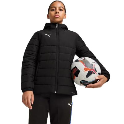 7. Puma Team Additions Wattierte Kapuzenjacke für Kinder, Schwarz 659738 03