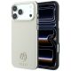 Guess MagSafe Hülle mit genarbtem, rundem Strass-Logo für iPhone 18 Pro / 17 Pro – Beige