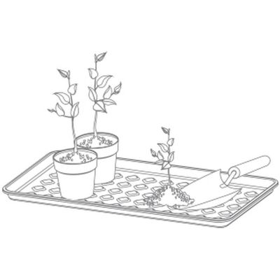 16. Schuhablage mit Abtropfkissen, schwarz, Prosperplast