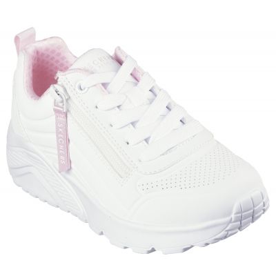 11. Skechers Uno Lite - Easy Zip Jr 310387L WHT Schuhe
