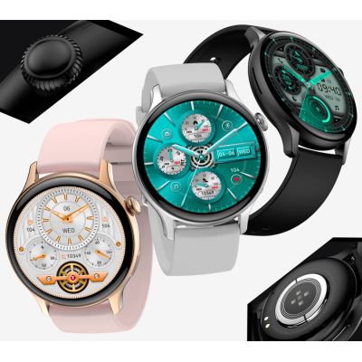 7. RUBICON RNCF10 Silber/Grau Damen-Smartwatch SMARUB238