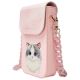 5. Nimmy Big Eyed Pet 2.0 Cat 3-in-1 Handytasche + Geldbörse + Tracker-Hülle – Rosa