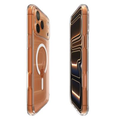 6. Spigen Ultra Hybrid MagSafe Case für iPhone 17 Pro - Klar und Weiß