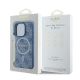 8. Guess 4G Ring Classic Logo MagSafe-Hülle für iPhone 16 Pro – blau