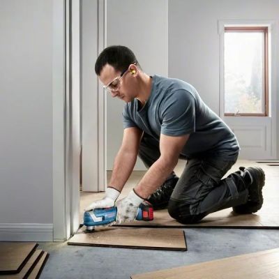 5. Bosch GOP 185-LI 18V Multifunktionswerkzeug (06018G2020) Schwarz, Blau