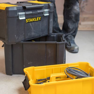 4. Stanley Essential Hartschalenkoffer, Kunststoff, Grau/Gelb