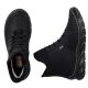 33. Gefütterte schwarze Damen-Ankle-Boots Rieker 55069-00
