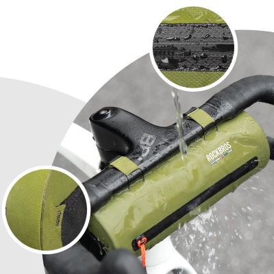 3. Rockbros AS-145 ROAD TO SKY Lenkertasche, wasserdicht, 2 l – grün