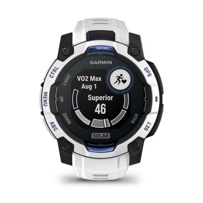 23. GARMIN Instinct 3 45mm SOLAR Whitestone Smartwatch