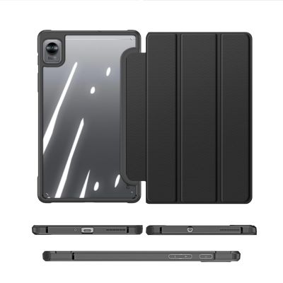 7. Dux Ducis Toby Armored Flip Smart Case für Realme Pad Mini schwarz